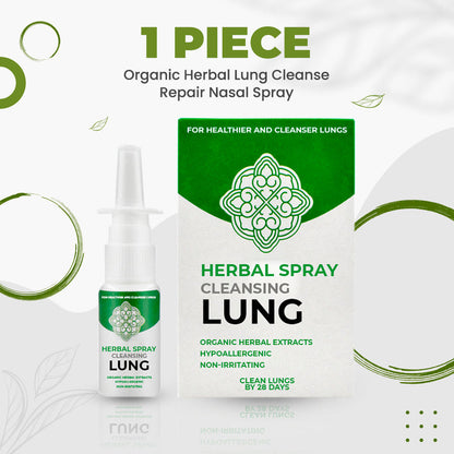 Spray nasal reparador de limpieza pulmonar a base de hierbas orgánicas