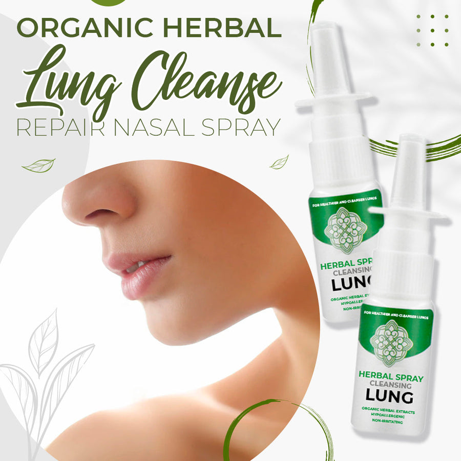 Spray nasal reparador de limpieza pulmonar a base de hierbas orgánicas