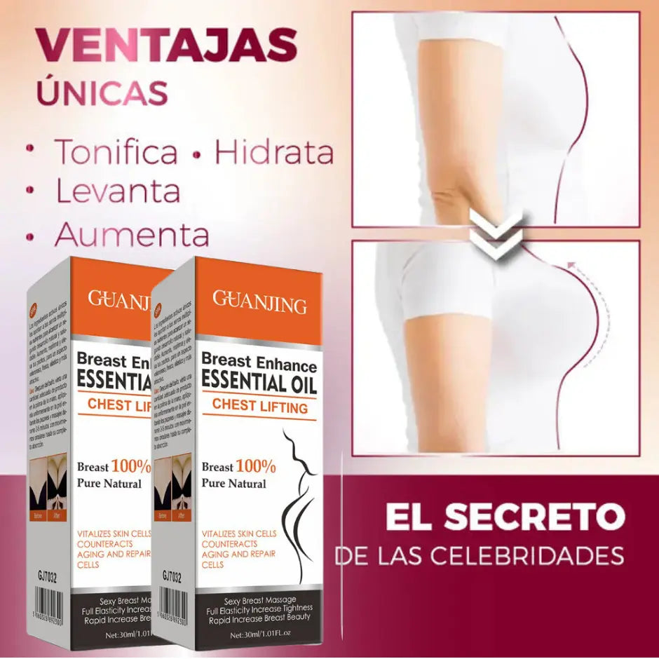 ¡PROMO 2X1 Breast Enhance! - Aceite Herbal Elevador de bustos