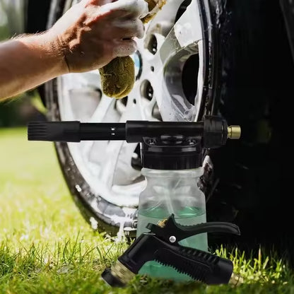 Sistema de lavado con espuma para autos, autobuses, furgonetas y camiones